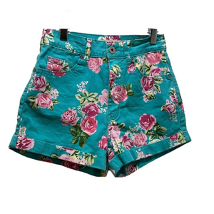 BULL HEAD mom short floral cuffed high rise summer  size 3 GUC
